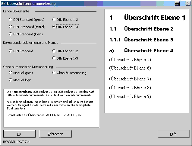 Dialog Fenster